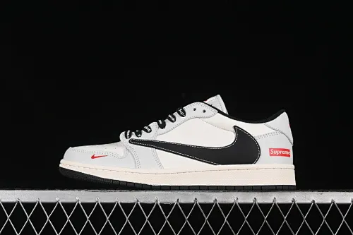 All categories Air Jordan Jordan series basketball shoes Air Jordan 1 Low High-end customized low-top sneakers Travis Scott x Fragment Design x Air Jordan 1 Low OG SP AJ1 Joe 1 Supreme joint-fog hidden blue low-top cultural casual sneakers SJ2068-119